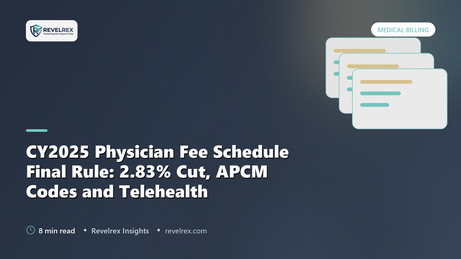 CY2025 Physician Fee Schedule Final Rule: 2.83% Cut, APCM Codes and Telehealth