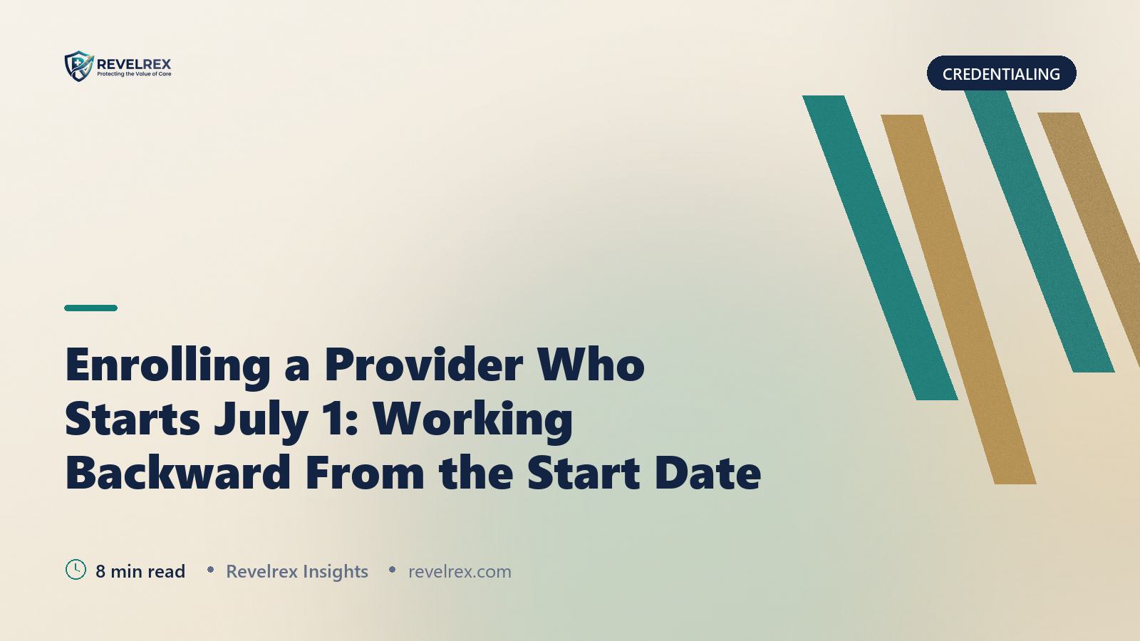 Enrolling a Provider Who Starts July 1: Working Backward From the Start Date