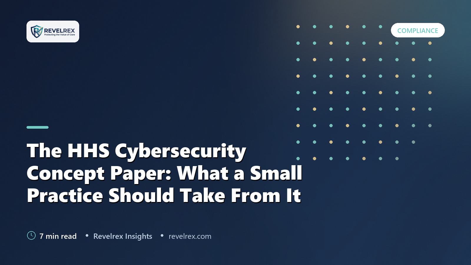 The HHS Cybersecurity Concept Paper: What a Small Practice Should Take From It