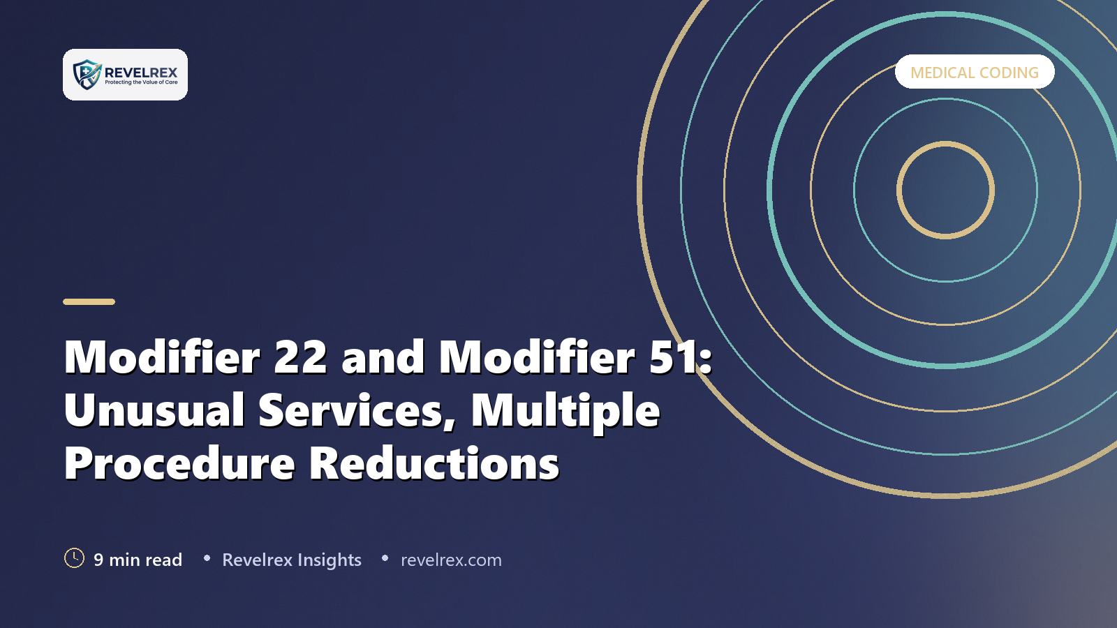Modifier 22 and Modifier 51: Unusual Services, Multiple Procedure Reductions