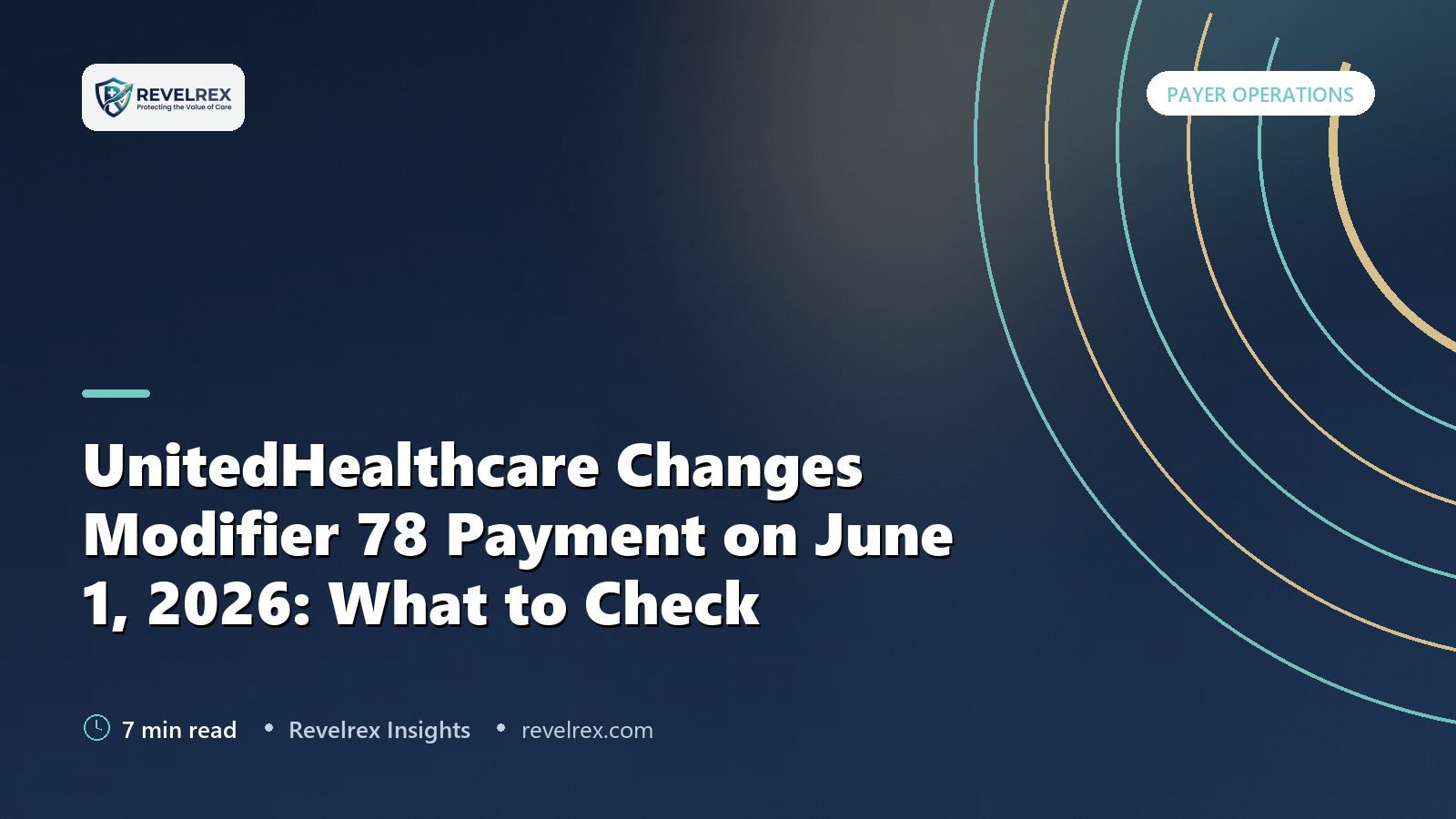 UnitedHealthcare Changes Modifier 78 Payment on June 1, 2026: What to Check